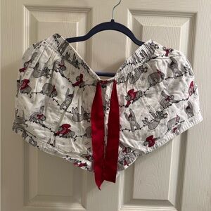 Hollister Sloth Christmas Pajama Shorts